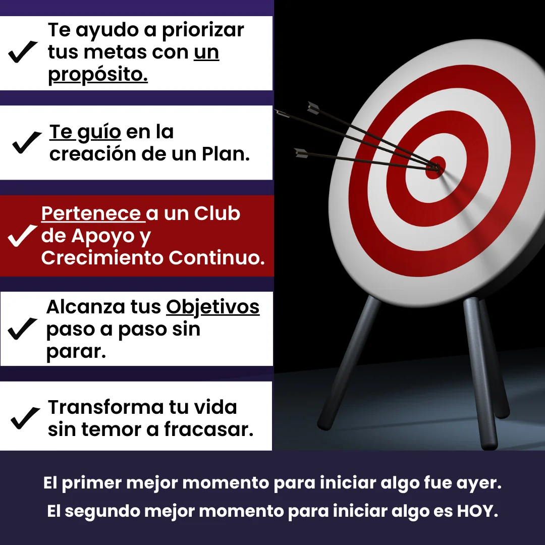 Te ayudo a priorizar tus metas con un propósito.